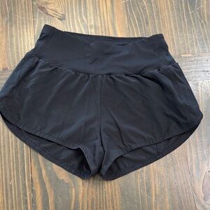 Women’s Black Athletic Shorts - High-Waist Performance